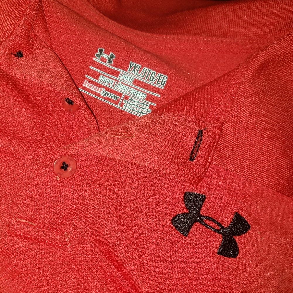 YXL under armour polos